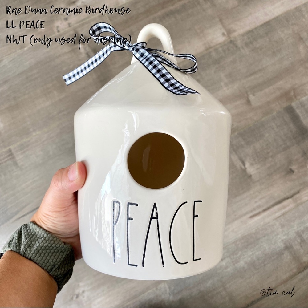 Rae Dunn PEACE Birdhouse